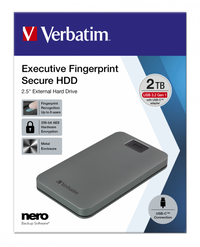 Thumbnail for Verbatim Executive Fingerprint Secure Hard drive 2TB