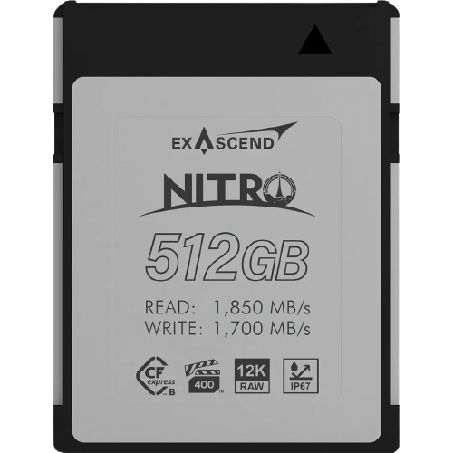 Exascend CFexpress Type B : Nitro Series ( 512 GB)  VPG400-certified