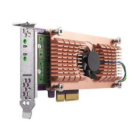 QNAP M.2 SSD/10GbE PCIe Expansion Card (QM2-2P10G1T) Dubai UAE